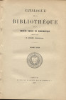 CAILLER H. - Catalogue de la Bibliotheque de la Societe Suisse de Numismatique. Geneve, 1897. Pp. 168. Ril. tutta tela con tassello, buono stato, molt...