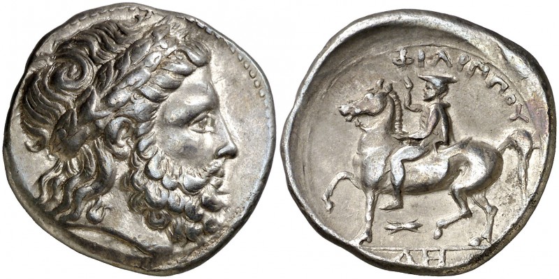 Imperio Macedonio. Filipo II (359-336 a.C.) Amfípolis. Tetradracma. (S. 6677 var...