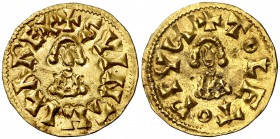 Suintila (621-631). Toleto (Toledo). Triente. (CNV. 298) (R.Pliego 361a). 1,35 g. EBC-.