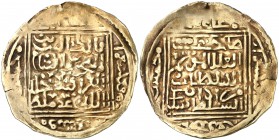 AH 995. Turcos Otomanos. Murad III ibn Selim. (Tilimsan). Doble dinar. (Mitchiner W. of I. 1261) (S.Album 1331). 3,69 g. Emisión otomana en Argelia, c...
