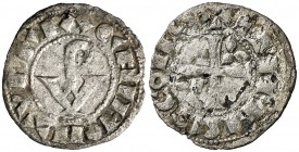 Comtat d'Urgell. Ermengol VIII (1184-1209). Agramunt. Diner. (Cru.V.S. 119 var) (Cru.C.G. 1935b). 0,67 g. Escasa. MBC-.