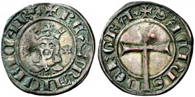 Sanç de Mallorca (1311-1324). Mallorca. Dobler. (Cru.V.S. 547) (Cru.C.G. 2515b). 1,63 g. Golpecito. Bella. EBC-.
