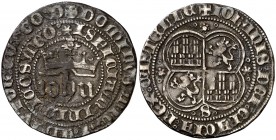 Juan I (1379-1390). Sevilla. Real. (AB. 539.1) 3,35 g. Leves oxidaciones. (MBC).