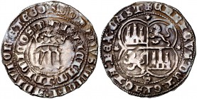 Enrique III (1390-1406). Sevilla. Real. (AB. 585). 3,35 g. Pátina. Escasa. MBC+.