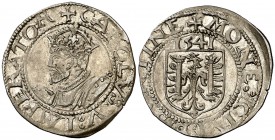 1541. Carlos I. Besançon. 1 carlos. (Vti. falta). 1,10 g. EBC-.