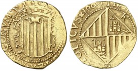 1607. Felipe III. Mallorca. 4 escudos. (Cal. 7) (Cru.C.G. 4349a, mismo ejemplar). 13,55 g. Valor en 2º cuartel. Ex Colección Caballero de las Yndias 2...