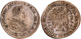 1655. Felipe IV. Bruselas. Tesorería incierta. Jetón. (D. 4076) (V.Q. 13856). 5,87 g. EBC-.
