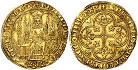 Francia. Felipe VI de Valois (1328-1350). 1 écu d'or. (Fr. 270). 4,53 g. AU. Bella. EBC-.