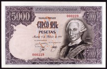 1976. 5000 pesetas. (Ed. E1). 6 de febrero, Carlos III. Sin serie, nº 000229. S/C-.