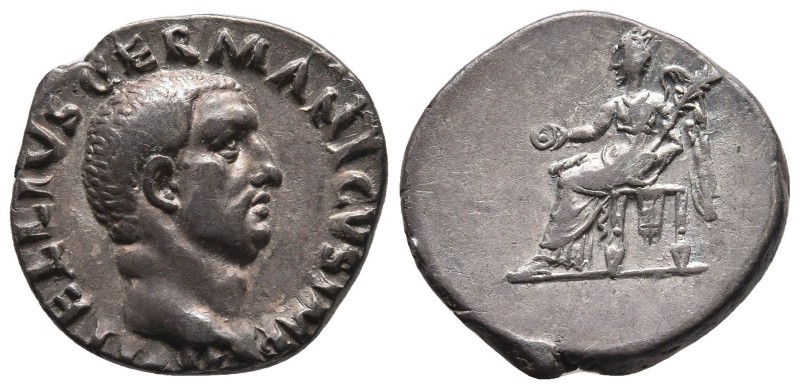 Vitellius, 69 AD. AR Denarius ( 18,5mm, 3.0 g ), Rome, April-December 69. Obv: A...