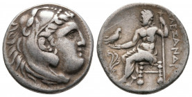 KINGS of MACEDON. Alexander III 'the Great'. Circa 325-323/2 BC. AR 
Drachm (18.5mm, 4.2 g.). Amphipolis mint? Struck under Antipate. Obv: Head of Her...