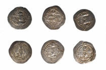 Collection of 9 Sasanid coins, Set of 6: 29.7-32.7mm / 24.57g.