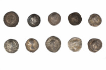 Collection of 8 Roman Denarii and 2 Antoniniani, Set of 10: 16.5-21mm / 27.84g.
