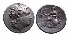 Kings of Thrace, Lysimachos 305-281 BC, lifetime issue, Sardes Mint, ca. 297-287 BC.
Diademed head of the deified Alexander the Great right, wearing d...