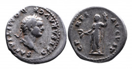 Domitianus AD 81-96, as caesar, Rome Mint, AD 69-79 AD.
Laureate head of Domitianus right, CAESAR AVG F DOMITIANVS counterclockwise;
Veiled Ceres stan...