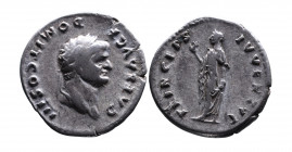 Domitianus AD 81-96, as caesar, Rome Mint, AD 75.
Laureate head of Domitianus right, CAES AVG F DOMIT COS III counterclockwise;
Spes walking left, hol...