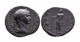 Traianus AD 98-117, Rome Mint, AD 112-114.
Laureate and draped bust of Traianus right, IMP TRAIANO AVG GER DAC PM TRP COS VI PP;
Naked Genius standing...