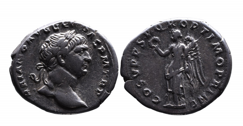 Traianus AD 98-117, Rome Mint, AD 103-111.
Laureate head of Traianus right, IMP ...