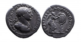 Traianus AD 98-117, Rome Mint, AD 103-111.
Laureate, draped and cuirassed bust of Traianus right, IMP TRAIANO AVG GER DAC PM TRP;
Victoria standing ri...