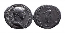 Traianus AD 98-117, Rome Mint, AD 114-117.
Laureate and draped bust of Traianus right, IMP CAES NER TRAIAN OPTIM AVG GER DAC PARTHICO;
Naked Genius st...