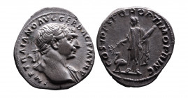 Traianus AD 98-117, Rome Mint, AD 103-111.
Laureate bust of Traianus right, with drapery on the left shoulder, IMP TRAIANO AVG GER DAC PM TRP;
Arabia ...