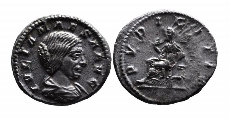 Julia Maesa, Rome Mint, AD 218-225.
Bare and draped bust of Julia Maesa right, I...