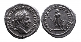 Caracalla AD 198-217, Rome Mint, AD 215.
Laureate head of Caracalla right, ANTONINVS PIVS AVG GERM;
Apollo standing left wearing only cloak, holding b...