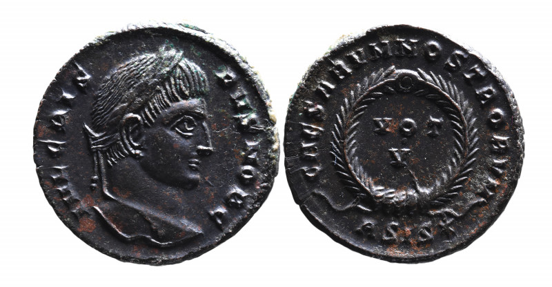 Crispus AD 317-326, as caesar, Siscia Mint, ca. AD 320-321.
Laureate head of Cri...