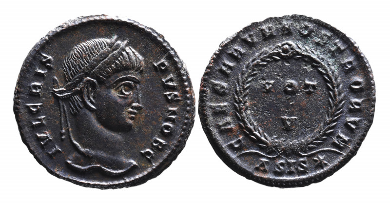 Crispus AD 317-326, as caesar, Siscia Mint, ca. AD 320-321.
Laureate head of Cri...