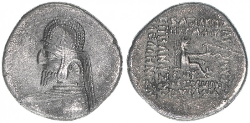 Orodes II. 90-78 BC
Parther. Drachme, 90-78 BC. 3,89g
ss/vz