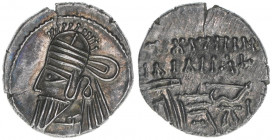 Osroes II. 190
Parther. Drachme, 190. 3,65g
vz