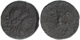 anonym 217-215 BC
Römisches Reich - Republik. Triens. weiblicher Kopf (Juno?) - Herkules einen nach rechts schreitenden Kentauren an den Haaren packen...
