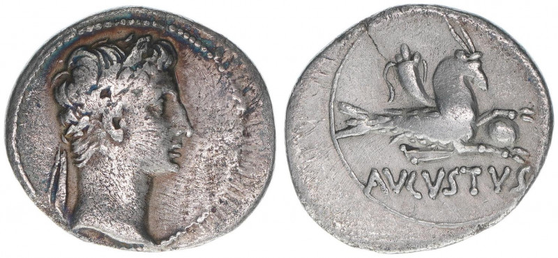 Augustus 63BC-14AC
Römisches Reich - Kaiserzeit. Denar. AVGVSTVS
Rom
3,46g
RIC 1...