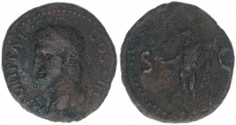 Agrippa 63BC-12BC
Römisches Reich - Kaiserzeit. As unter Caligula. SC
Rom
10,45g
Kampmann 4.5
s/ss