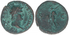 Nero 54-68
Römisches Reich - Kaiserzeit. As. SC
Rom
9,46g
Kampmann 14.48
s/ss