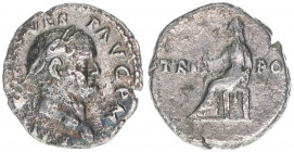 Vespasianus 69-79
Römisches Reich - Kaiserzeit. Denar. TRI - POT
Rom
2,84g
Kampmann 20.64
subaerat?
s/ss