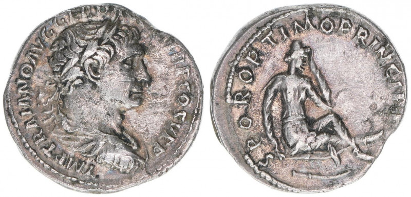Traianus 98-117
Römisches Reich - Kaiserzeit. Denar. SPQR OPTIMO PRINCIPI
Rom
2,...