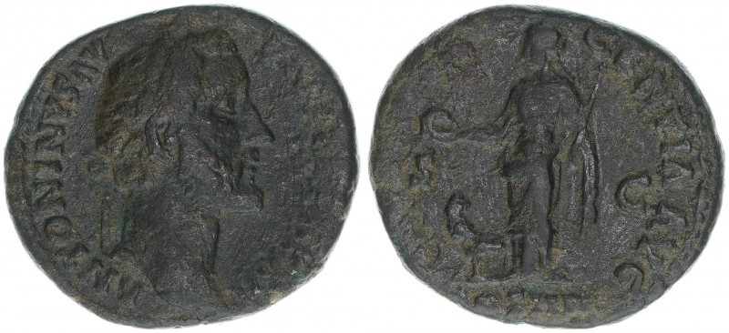 Antoninus Pius 138-161
Römisches Reich - Kaiserzeit. As. MVNIFICENTIA AVG - SC C...