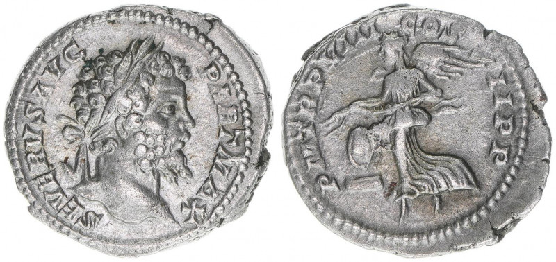 Septimius Severus 193-211
Römisches Reich - Kaiserzeit. Denar. P M TR P VIII COS...