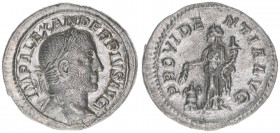 Severus Alexander 222-235
Römisches Reich - Kaiserzeit. Denar. PROVIDENTIA AVG
Rom
2,16g
Kampmann 62.70
vz+