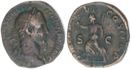 Severus Alexander 222-235
Römisches Reich - Kaiserzeit. Sesterz. P M TR P VI COS II P P
Rom
22,45g
Kampmann 62.115
s/ss