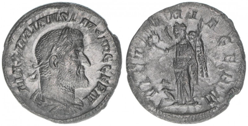 Maximinus I. Thrax 235-238
Römisches Reich - Kaiserzeit. Denar subaerat. VICTORI...