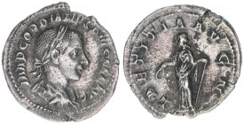 Gordianus III. Pius 238-244
Römisches Reich - Kaiserzeit. Denar. LAETITIA AVG N
Rom
2,59g
Kampmann 72.18
ss+