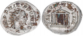 Philippus I. Arabs 244-249
Römisches Reich - Kaiserzeit. Antoninian. SACVLUM NOVVM
Rom
3,68g
Kampmann 74.22
vz