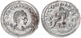Otacilia Severa, Gattin des Philippus I. Arabs +249
Römisches Reich - Kaiserzeit. Antoninian. CONCORDIA AVGG
Rom
5,39g
Kampmann 75.1
vz/stfr