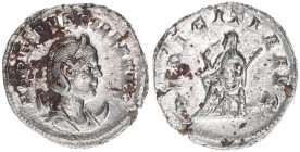 Herennia Etruscilla,Gattin des Traianus Decius
Römisches Reich - Kaiserzeit. Antoninian. PVDICITIA AVG
Rom
4,91g
Kampmann 80.5
vz/stfr