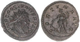 Postumus 260-269
Römisches Reich - Kaiserzeit. Antoninian. FORTVNA AVG
3,47g
Kampmann 98.26
vz