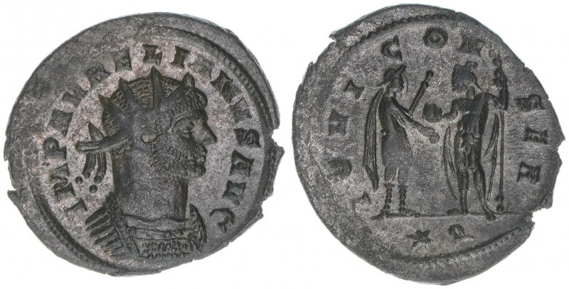 Aurelianus 270-275
Römisches Reich - Kaiserzeit. Antoninian. IOVI CONSER
3,36g
K...