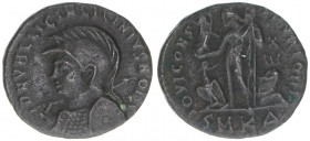 Licinius II. 317-324
Römisches Reich - Kaiserzeit. Follis. IOVI CONSERVATORI
2,63g
Kampmann 133.6
ss