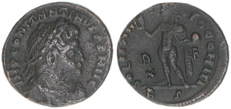 Constantinus I. 307-337
Römisches Reich - Kaiserzeit. Follis. SOLI INVICTO COMIT...